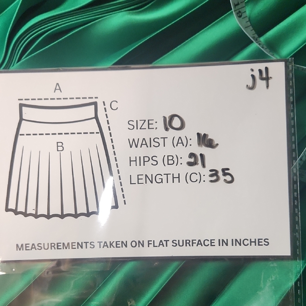 Vintage Dino Valiano Pleated Skirt Green Size 10 US / 44 Italy - Picture 10 of 10